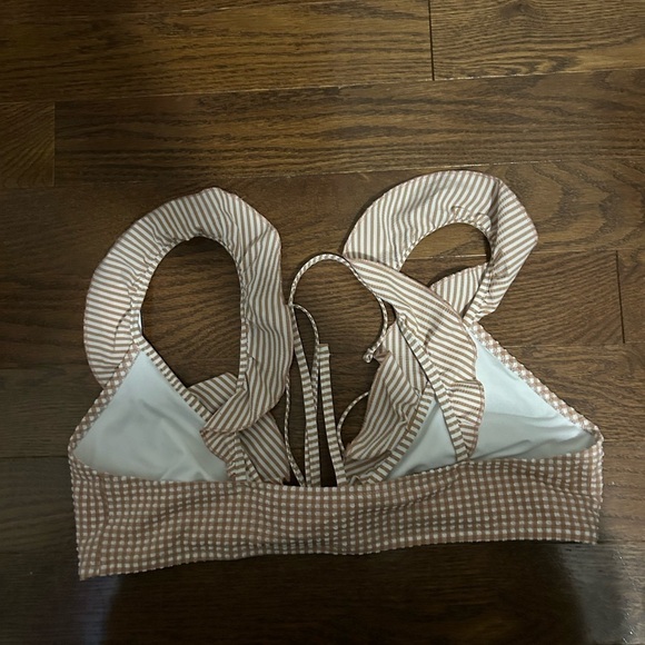 Aerie  Checkered Bathing Suit Top - Picture 3 of 4